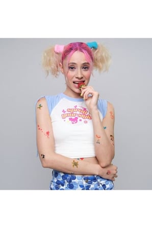 One Spray Tattoo Wonderland City Pack Dövme Şablon Seti+Siyah Sprey