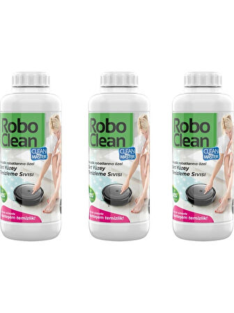 Roboclean Robot Süpürge Zemin Temizleyicisi 3x 1000 ml (ROBOT SÜPÜRGE DETERJANI)