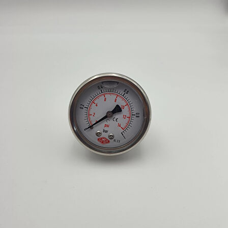 Manometre Gliserinli Arka Çıkışlı Q52 - 0 - 1 Bar 1/4