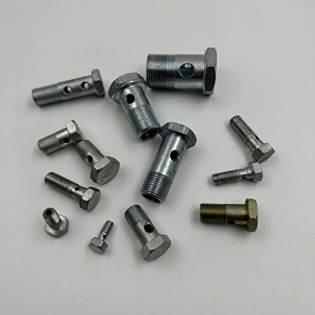 Delikli Mazot Civatası Orta M8x1