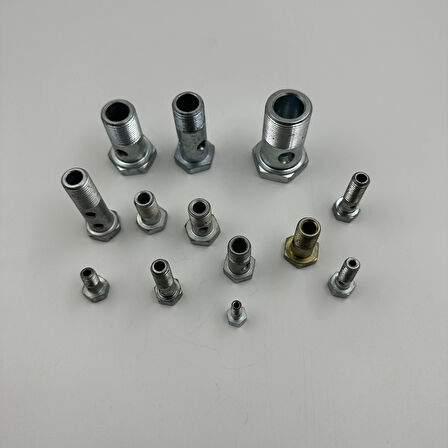 Delikli Mazot Civatası Kısa M26x1.5