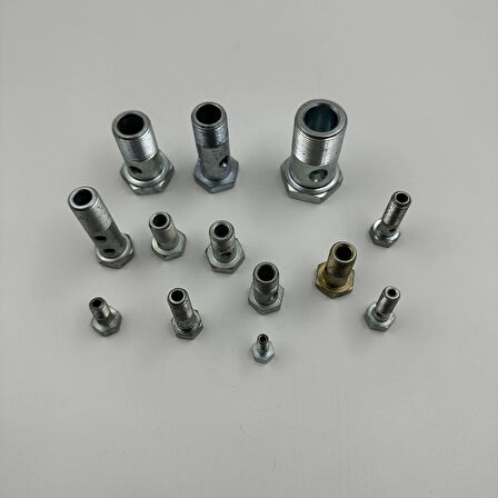 Delikli Mazot Civatası Kısa Unf 1/2