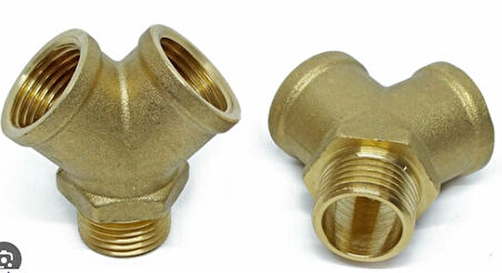 Sarı İkili Çatal Bağlantı 1/4