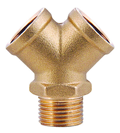 Sarı İkili Çatal Bağlantı 3/8