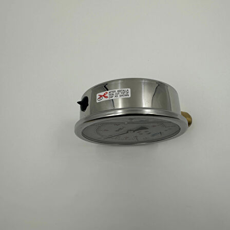 Ø 100 - 1 + 3 BAR 1/2 GLİSERİNLİ ALTTAN ÇIKIŞLI MANOMETRE