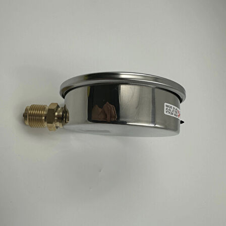 Ø 100 - 1 + 3 BAR 1/2 GLİSERİNLİ ALTTAN ÇIKIŞLI MANOMETRE