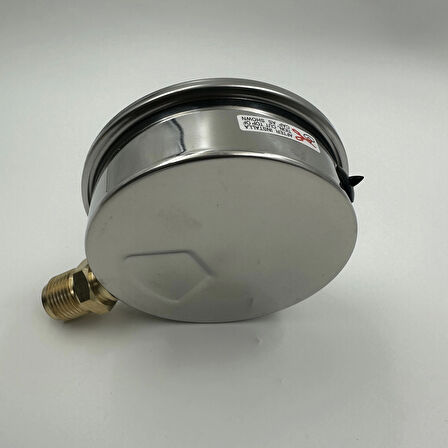 Ø 100 - 1 + 5 BAR 1/2 GLİSERİNLİ ALTTAN ÇIKIŞLI MANOMETRE