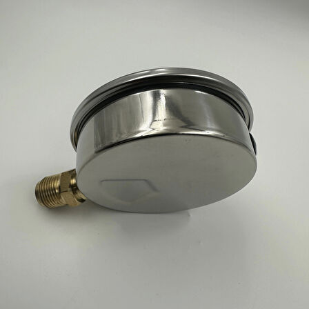 Ø 100 - 0 - 100 BAR 1/2 GLİSERİNLİ ALTTAN ÇIKIŞLI MANOMETRE