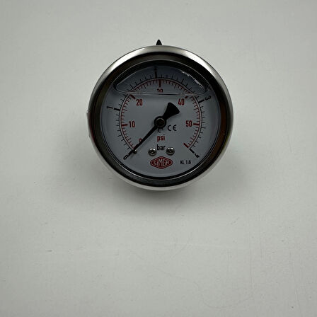 Q 63 - 0 - 4 BAR 1/4 GLİSERİNLİ PANO TİPİ MANOMETRE