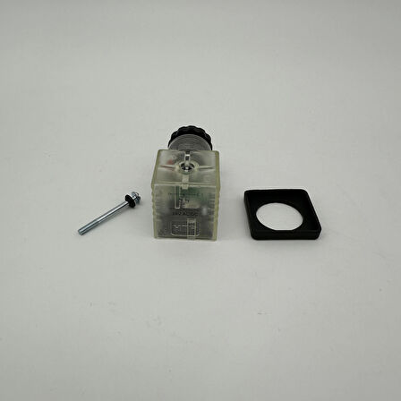 Pnömatik Valf Ventil Ledli Dar Soket 11mm 24 Ac/Dc