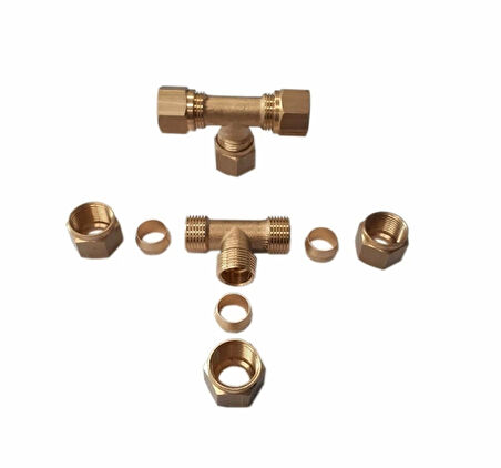 Sarı Yüksüklü Te 3/8 - 9.52mm