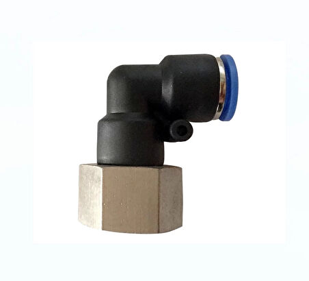Pnömatik Dişi Dirsek Bağlantı 10mm - 3/8