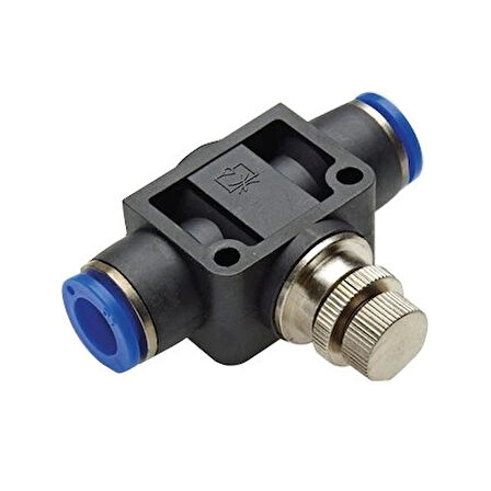 Pnömatik Hat Tipi Hız Ayar Valfi 12mm