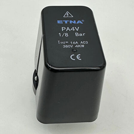 Etna Basınç Şalteri PA-4 1Bar - 8Bar 380V 1/2