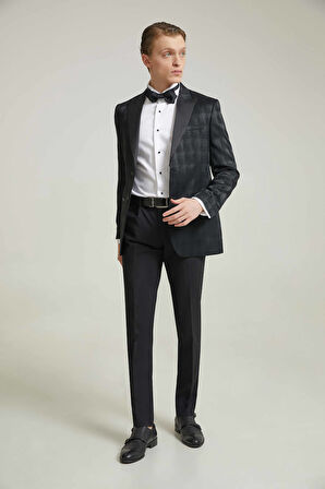 Ds Damat Slim Fit Lacivert Eksantirik Damatlık & Smokin Takim Elbise 2HSS51305002M