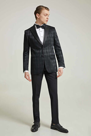 Ds Damat Slim Fit Lacivert Eksantirik Damatlık & Smokin Takim Elbise 2HSS51305002M