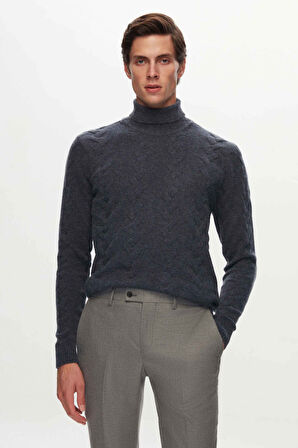 Twn Gri Gabardin Kumaş Pantolon 3EF03HC083451