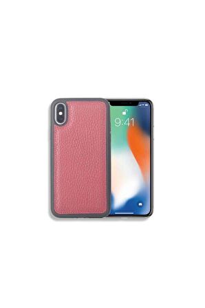 Guard Bordo Hakiki Deri iPhone X / XS Kılıfı P1426