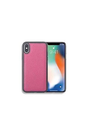 Guard Gül Kurusu Hakiki Deri iPhone X / XS Kılıfı P1426