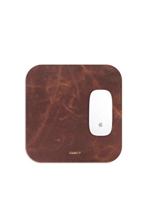 Guard Antik Taba Hakiki Deri Mouse Pad 30X27 cm P30X27