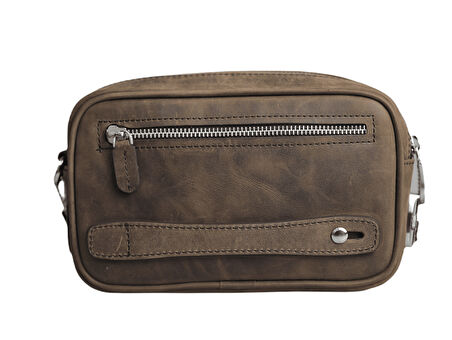 Guard Kahve Crazy Hakiki Deri Şifreli El Çantası Erkek / Kadın P1692