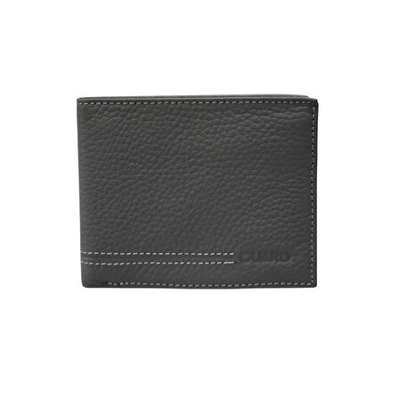 Guard Antrasit guti Mat Klasik Hakiki Deri Erkek Cüzdanı P171