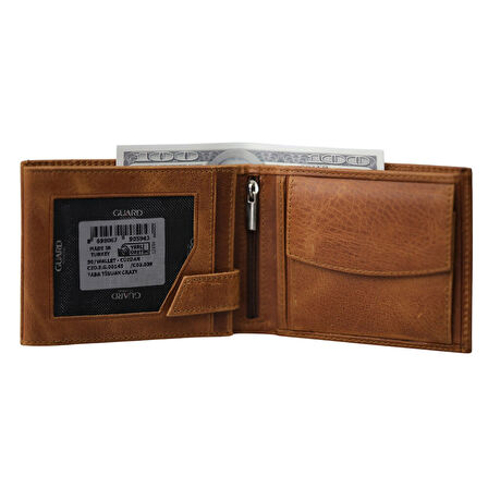 Guard Crazy Taba Bozuk Para Bölmeli Hakiki Deri Erkek Cüzdanı P50