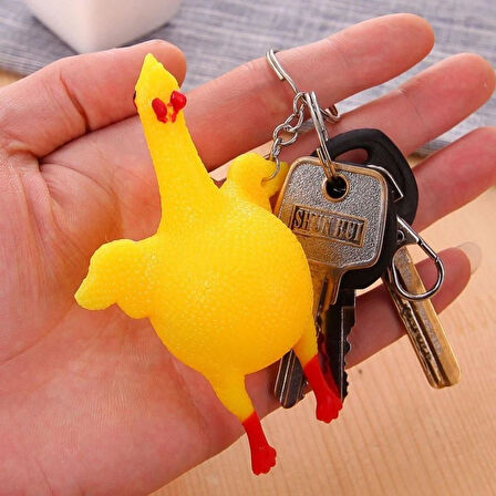 OLLEVRA Yumurtlayan Eğlenceli Tavuk Anahtarlık