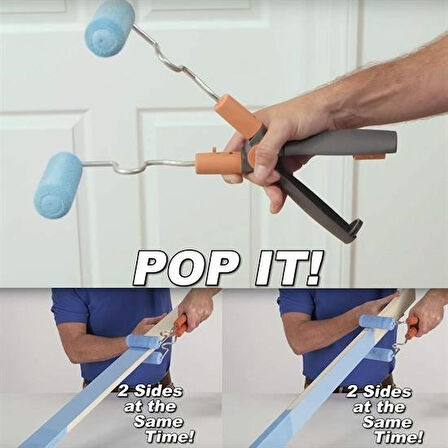 OLLEVRA Nano Süngerli Damlatmaz Mobilya ve Duvar Boyama Rulosu Hem Köşe Hem Düz Zemin