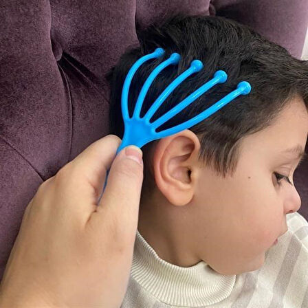 OLLEVRA Çok Fonksiyonlu 5 Uçlu Bilyeli Baş Boyun Bacak Kol Masaj Alet Rahatlatıcı Kafa Masaj Aparatı