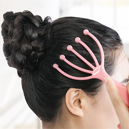 OLLEVRA Çok Fonksiyonlu 5 Uçlu Bilyeli Baş Boyun Bacak Kol Masaj Alet Rahatlatıcı Kafa Masaj Aparatı