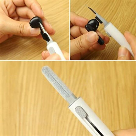 OLLEVRA Çok Amaçlı Yumuşak Fırçalı Kablosuz Kulaklıklar İçin Kulaklık Temizleme Kiti