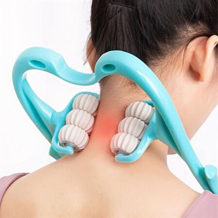 OLLEVRA Çok Fonksiyonlu Manuel Altı Tekerlekli Boyun Masaj Aleti