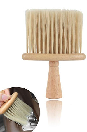 OLLEVRA Araba İçin Ahşap Saplı Yumuşak Kıl Fırça Detaylı Toz Alma Temizleme Fırçası