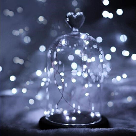 OLLEVRA Pilli 5 metre Dekoratif Peri Led Beyaz Aydınlatma Süsleme Lambası