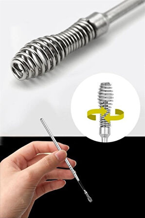 OLLEVRA 6 Parça Paslanmaz Çelik Kulak Balmumu Toplayıcı Çıkarıcı Temizleyici Bakımı Çubuk Seti