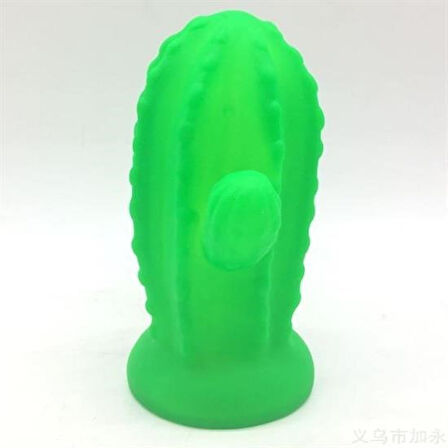 OLLEVRA Pilli Silikon Led Işıklı Sevimli Kaktüs Gece Lambası Aydınlatması