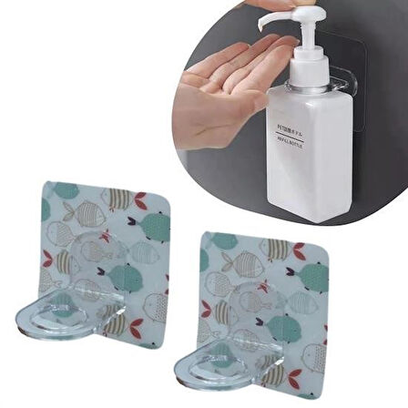 OLLEVRA Süper Yapışkanlı 2 Adet Çok Amaçlı Cember Askı