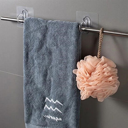 OLLEVRA Süper Yapışkanlı 2 Adet Çok Amaçlı Cember Askı