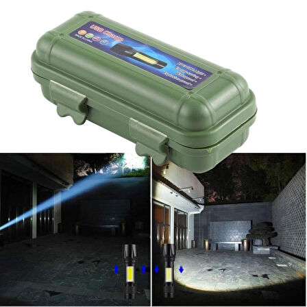 OLLEVRA Mini El Feneri Kutulu – LED Kamp ve Acil Durum El Lambası Taşınabilir Plastik Gövde