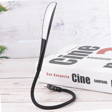 OLLEVRA USB Girişli Ledli 3 Kademeli Dokunmatik Masa Kitap Okuma Lambası Ledi Siyah