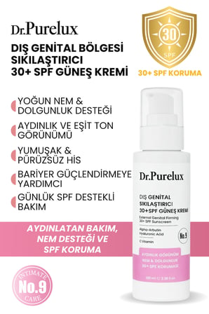 Genital Bölge Sıkılaştırıcı, Anti-Aging 30 +Spf Güneş Bakım Kremi | Ton Eşitleyici & Aydınlatıcı