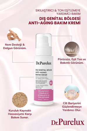Genital (intim) Özel Bölge Anti-Aging Bakım Kremi | Sıkılaştırıcı & Ton Eşitleyici Krem
