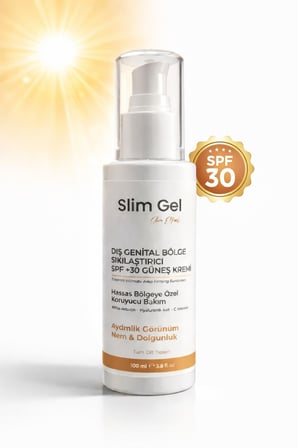 Intim (Genital) Bölge Sıkılaştırıcı & Aydınlatıcı & Ton Eşitleyici spf +30 Güneş Bakım Kremi -