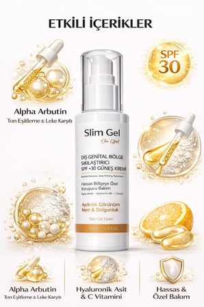 Intim (Genital) Bölge Sıkılaştırıcı & Aydınlatıcı & Ton Eşitleyici spf +30 Güneş Bakım Kremi -