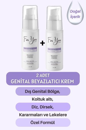 Günlük Yıkama Genital Bölge Temizleyici Köpük & Genital Beyazlatıcı Krem 50 Ml