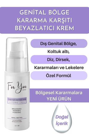 Günlük Yıkama Genital Bölge Temizleyici Köpük & Genital Beyazlatıcı Krem 50 Ml