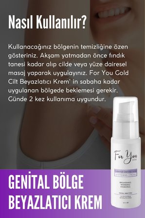 Günlük Yıkama Genital Bölge Temizleyici Köpük & Genital Beyazlatıcı Krem 50 Ml