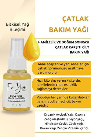 Çatlak Karşıtı Cilt Bakım Yağı & Hamile Çatlak Bakım Yağı