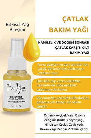 Çatlak Karşıtı Cilt Bakım Yağı & Hamile Çatlak Bakım Yağı